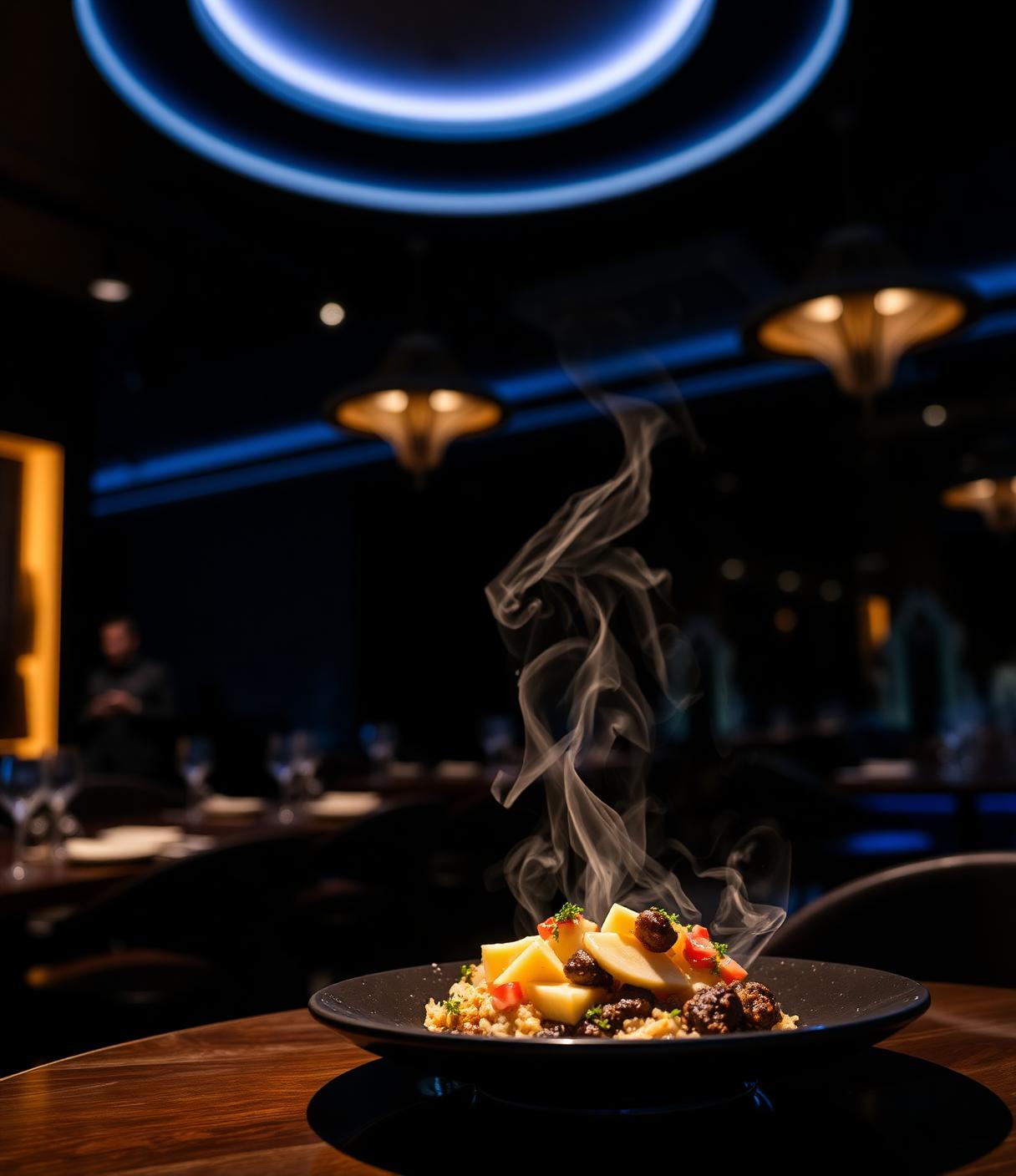 Premium restaurant atmosphere